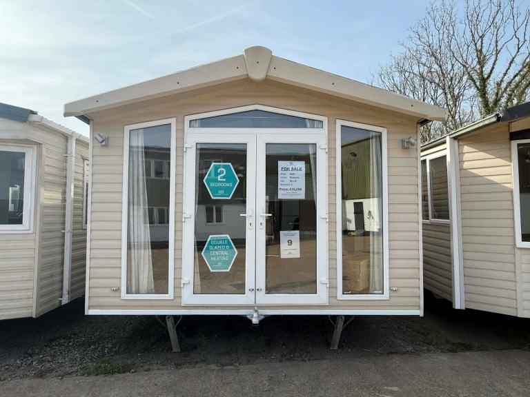 38x12 2 Bed Static Caravan - DG, CH, New Carpet, French Doors, Ensuite - Offsite