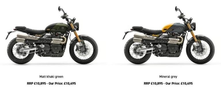 2026 Un-Registered Triumph Scrambler 900 Motorcycle 