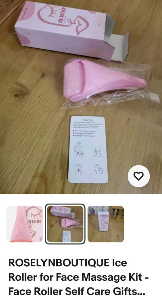 ROSELYNBOUTIQUE Ice Roller for Face Massage Kit - Face Roller Self Care Gifts...