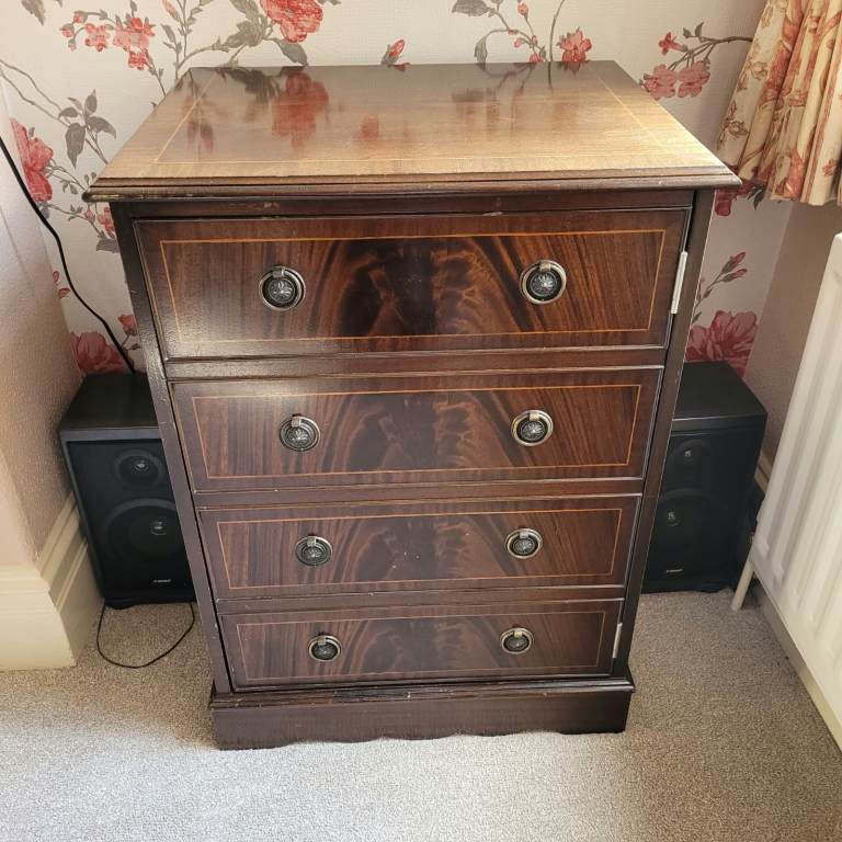 Sharp Record Player & Stereo System in Wooden Cabinet
