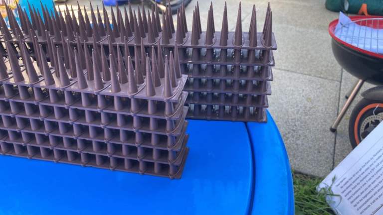 Cat fence panel repellant spikes new never used 