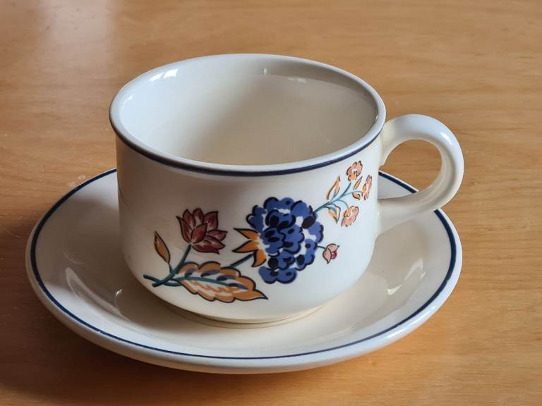 'Camargue' Crockery - A well known style made for Boots - Dinner & Side Plates, Cups, Saucers, Bowls