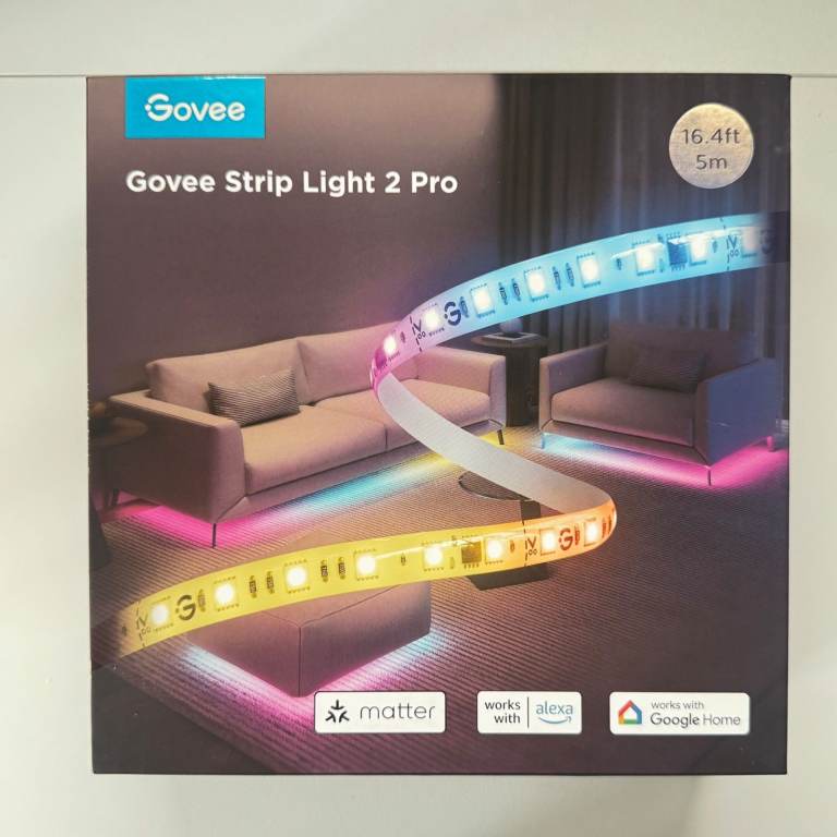 Govee LED Strip Lights Pro 5m RGBWW Smart Light Strip 2 Brand New