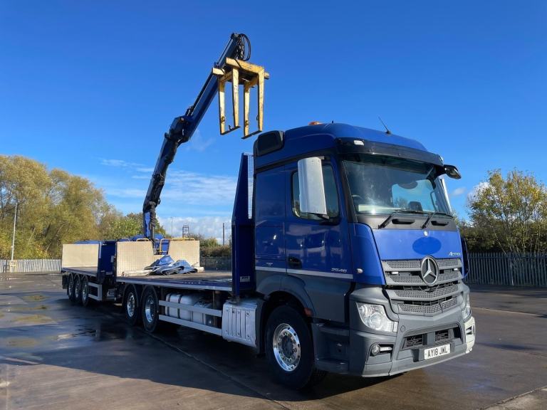 MERCEDES ACTROS 2546 *EURO 6* 6X2 DRAWBAR OUTFIT BRICK GRAB – 2018 – AY18 JWL