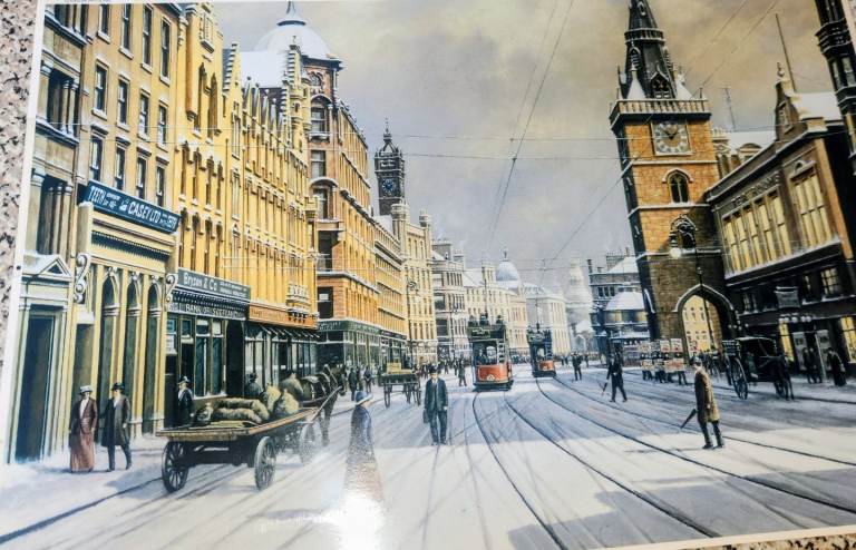 PRINT of GLASGOW from the EARLY 1900'S