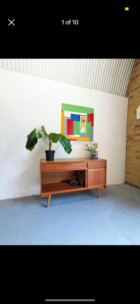 Teak antique sideboard cabinet 