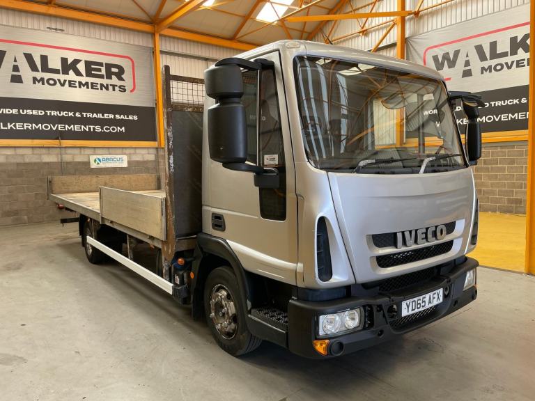 IVECO EURO CARGO 75E16 *EURO 6* 4X2 7.5 TONNE DROPSIDE FLATBED – 2015 – YD65 AFX