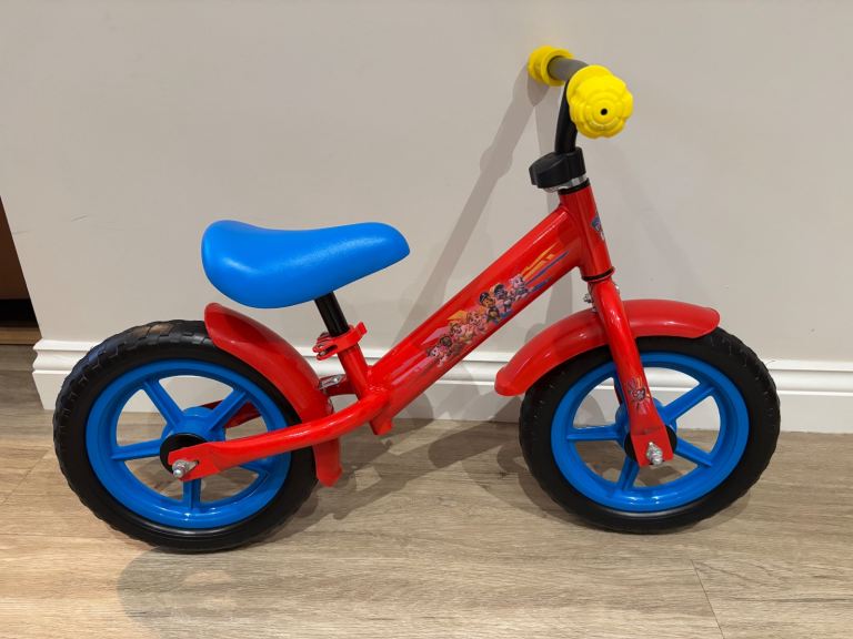Paw Patrol Balance Bike - Boxed With Full Instructions and Spare Tools - Only Used Twice 
