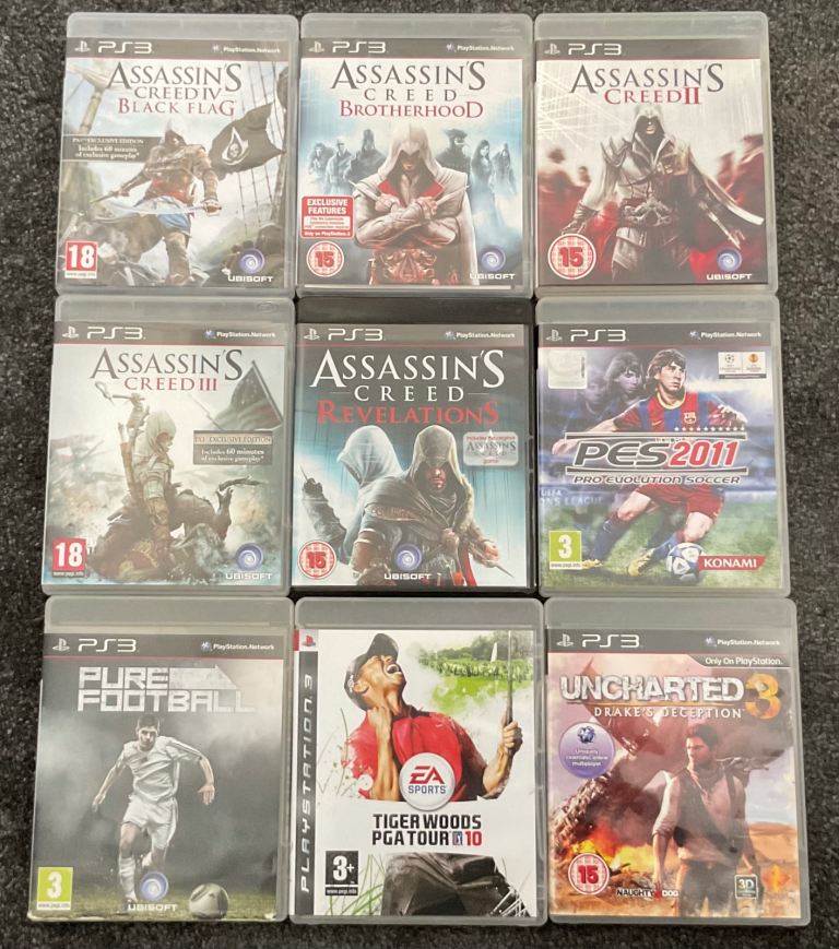 9 PlayStation 3 games (will split)