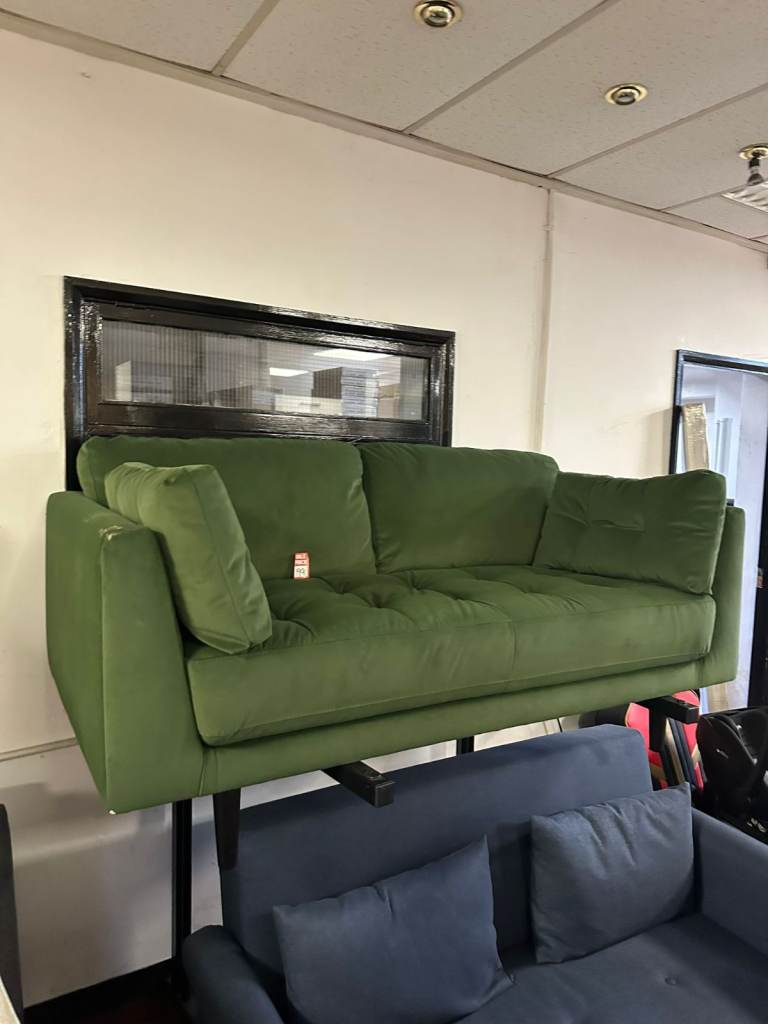 Kleo Fabric 2 Seater Sofa - Forest Green