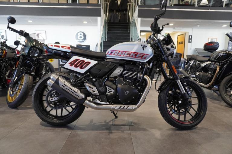 Triumph Tracker 400, 2026, Aluminium Silver IN STOCK NOW Only £5845. 