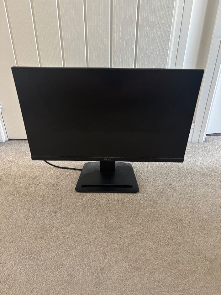 Black MSI Desktop Monitor – Good Used Condition