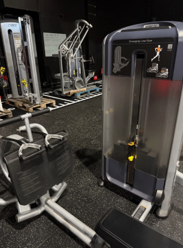 image for used gym equipment-precor seated diverging low row machine