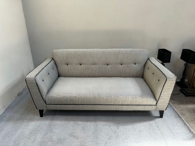 3 seater dfs grey sofa