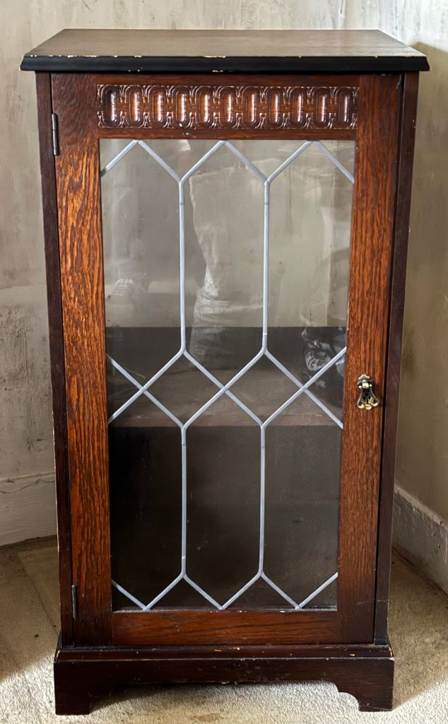 Glass Door Cabinet - Display Case - Good Condition