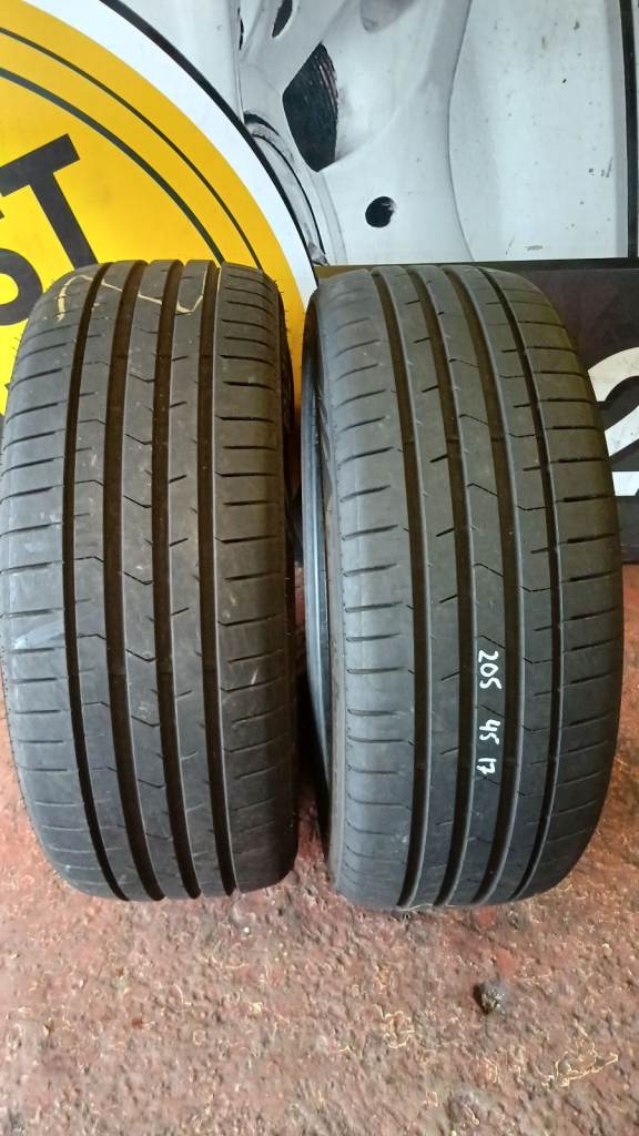 2x 205 45 17 Powertrac Tyres