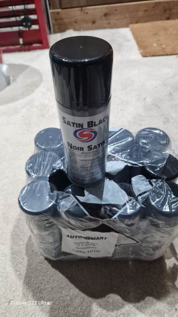 AutoSmart Satin Black spray paint bundle