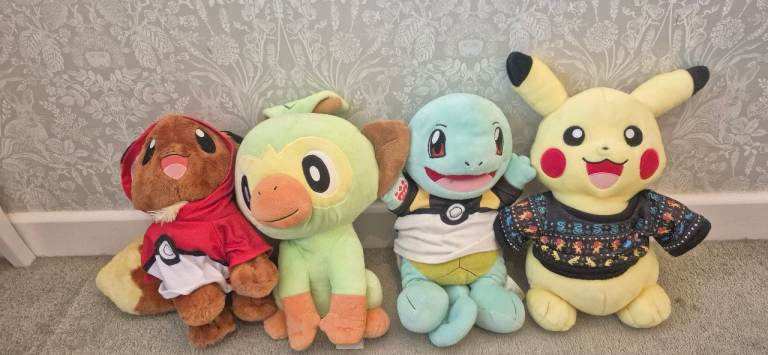 Pokémon Build-A-Bear Plush Toys – Good Condition