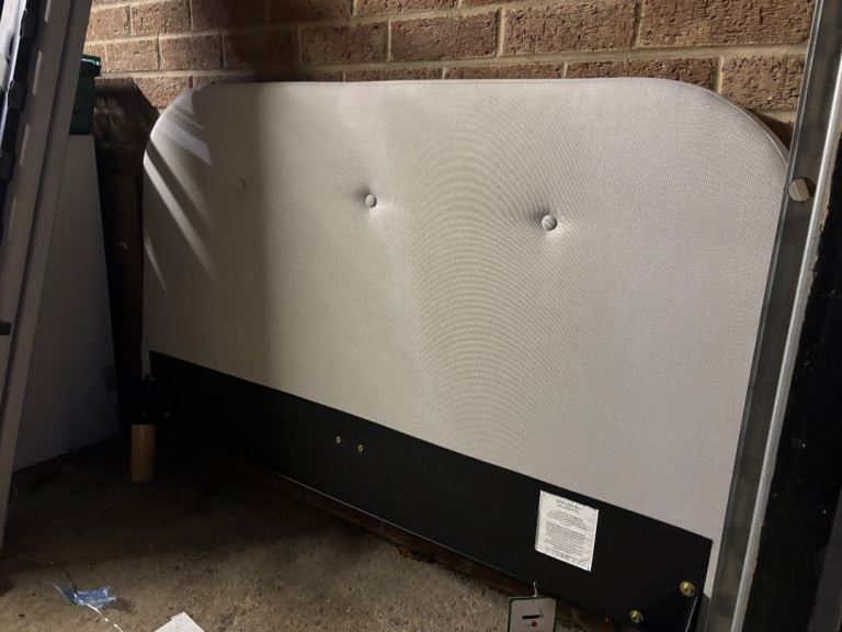 image for Fabric Double Bed- Slatted Base