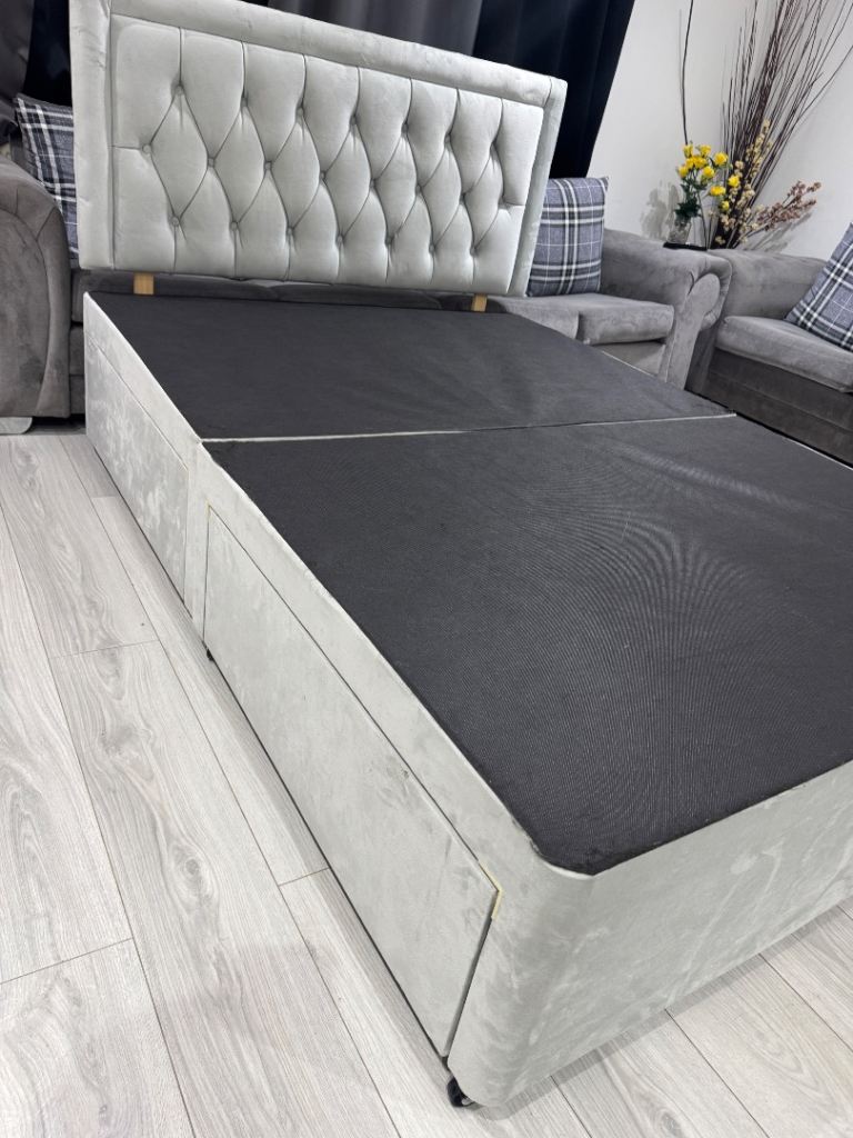 Double bed with 4 drawers, Like New