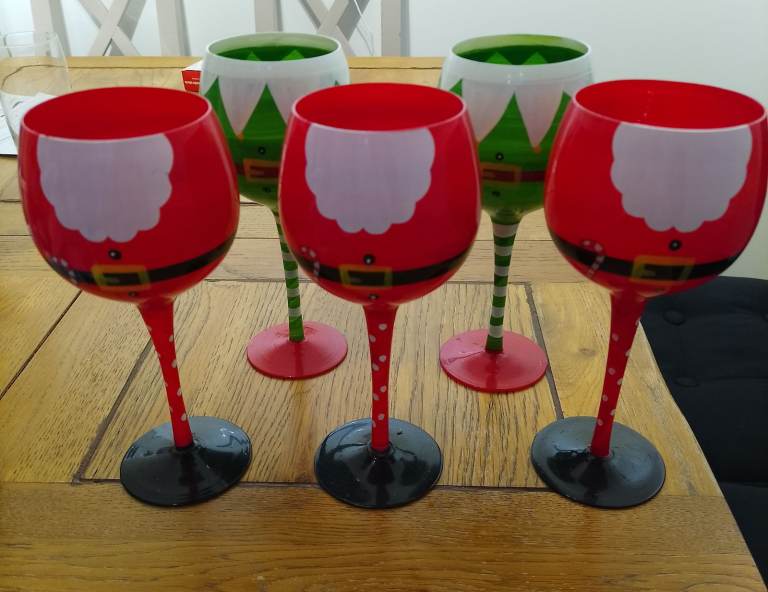 5 Christmas Glass