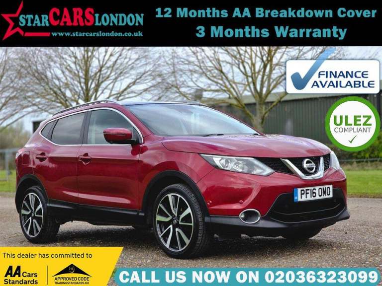 2016 Nissan Qashqai 1.2 DIG-T Tekna XTRON 2WD Euro 6 (s/s) 5dr HATCHBACK Petrol Automatic