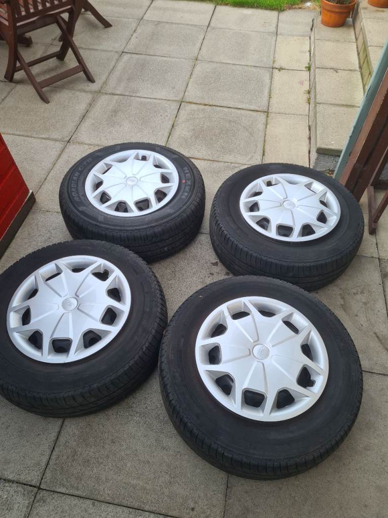 Ford Transit mk8 (2013-24) 16" steel  genuine wheels with wheel trims 235/65/16c 