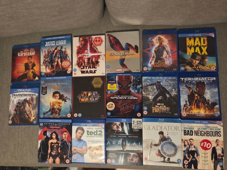 Blu-ray Film Bundle - Various Titles, Good Condition