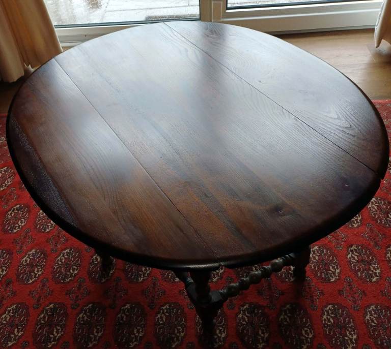 1 Ercol Old Colonial drop leaf coffee/ supper table and  Ercol Chantry nest of 3 