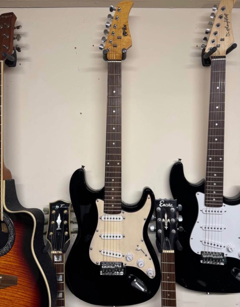 Power Play strat Style rock electric guitar Black4/4 6 String Right Handed.