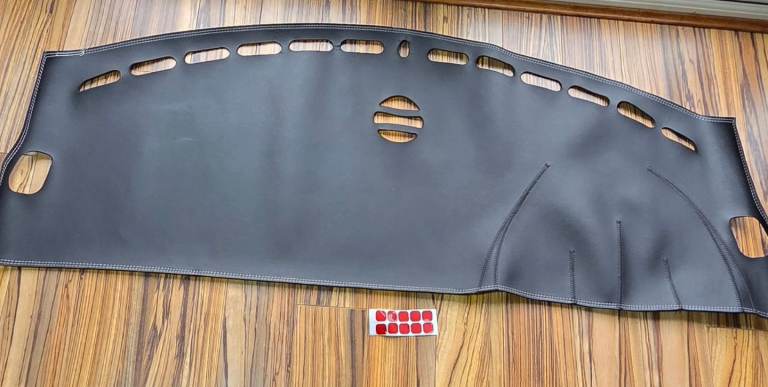 Brand New Jaguar XF custom made black leather antislip dashboard cover mat