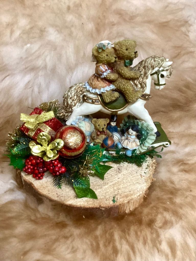 Hand Crafted Assorted  Wooden Decorated Logs