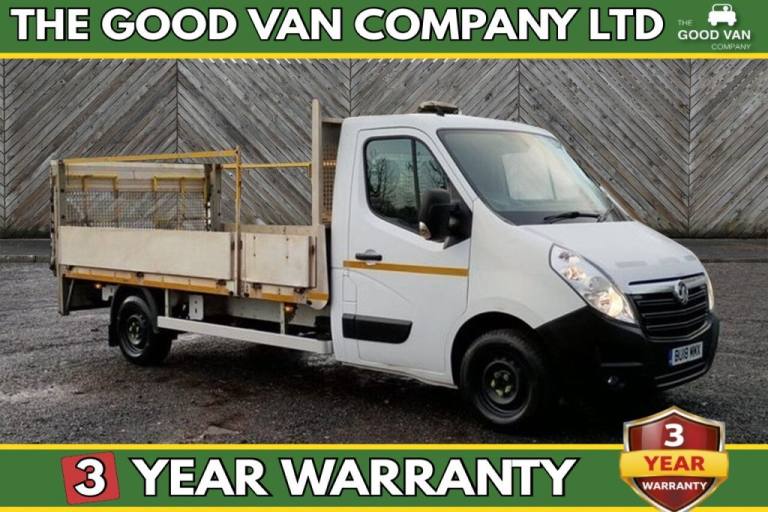 2018 Vauxhall Movano Dropside L3 LWB With Tail Lift Cdti Bi Turbo 130 PS FREE 3 YEAR WARRANTY CO ...