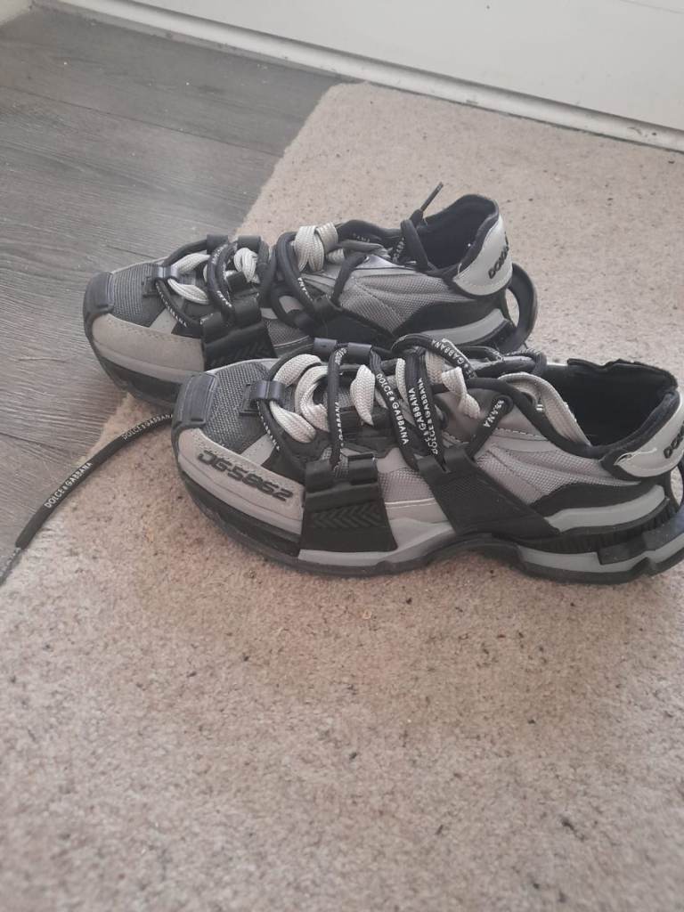 Dolce & gabanna Trainers – Grey and Black, Good Condition