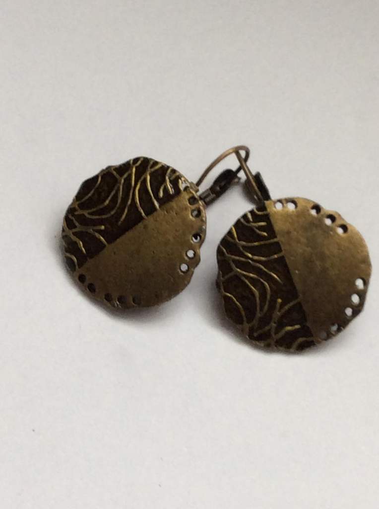 Vintage Brass Earrings