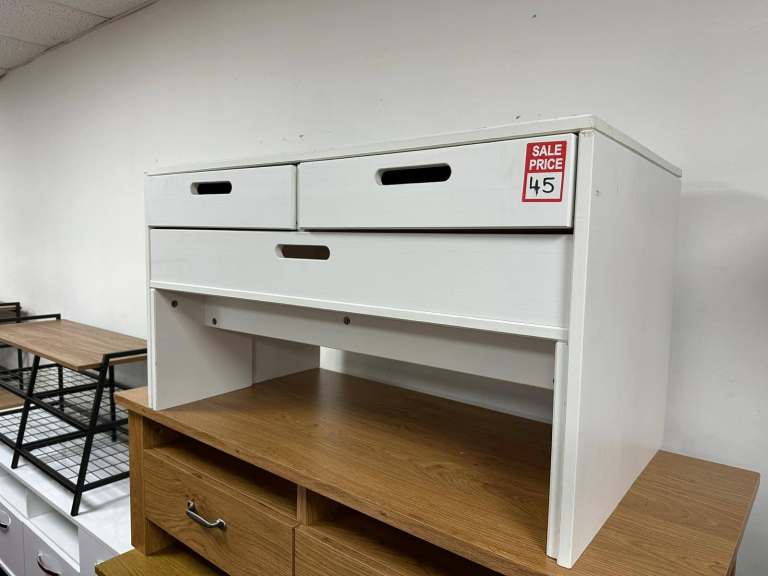 Kids Rico Desk and Bench - White