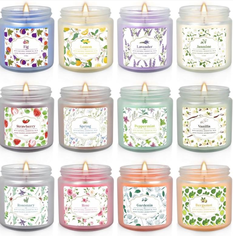 Glass Scented Candles 