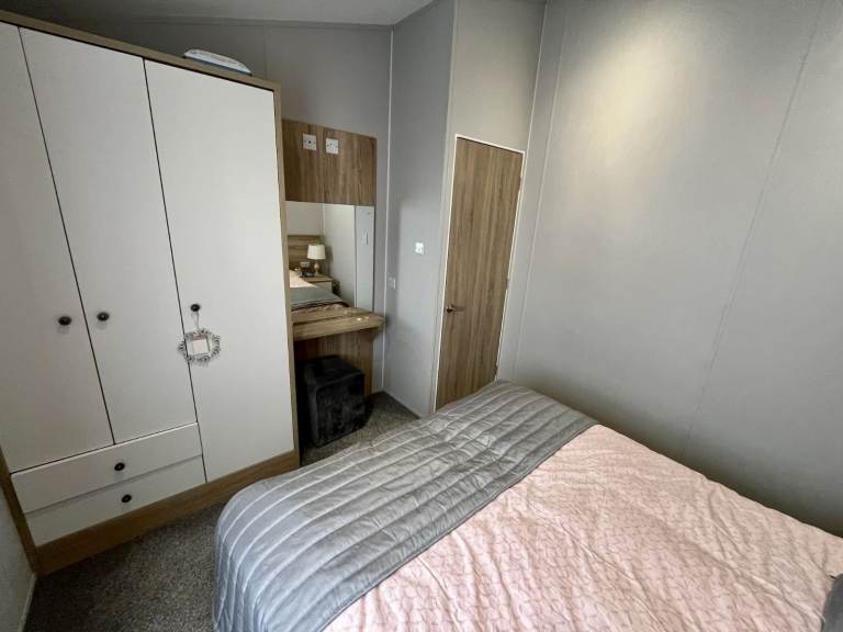 Luxury twin lodge for sale at Newquay Holiday Park, Cornwall TR8 4HS - Excellent condition