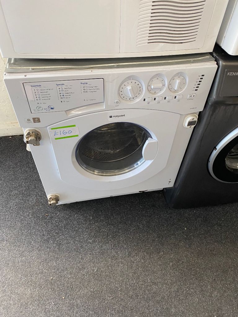 🚚✅WHITE HOTPOINT BUILT IN WASHER DRYER £160 WE DO DELIVER 