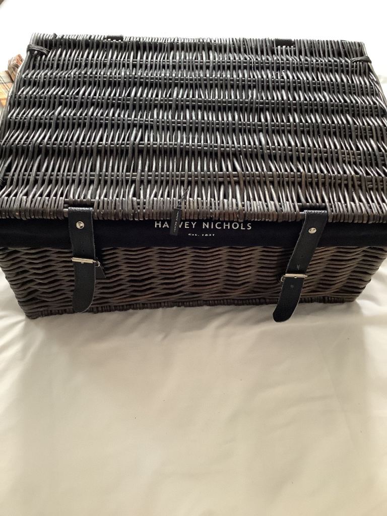 Wicker hamper basket from Harvey Nichols