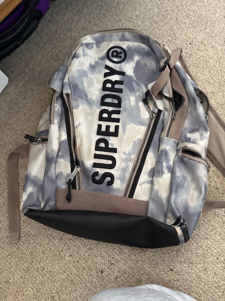 Superdry Backpack - Multicoloured, Good Condition