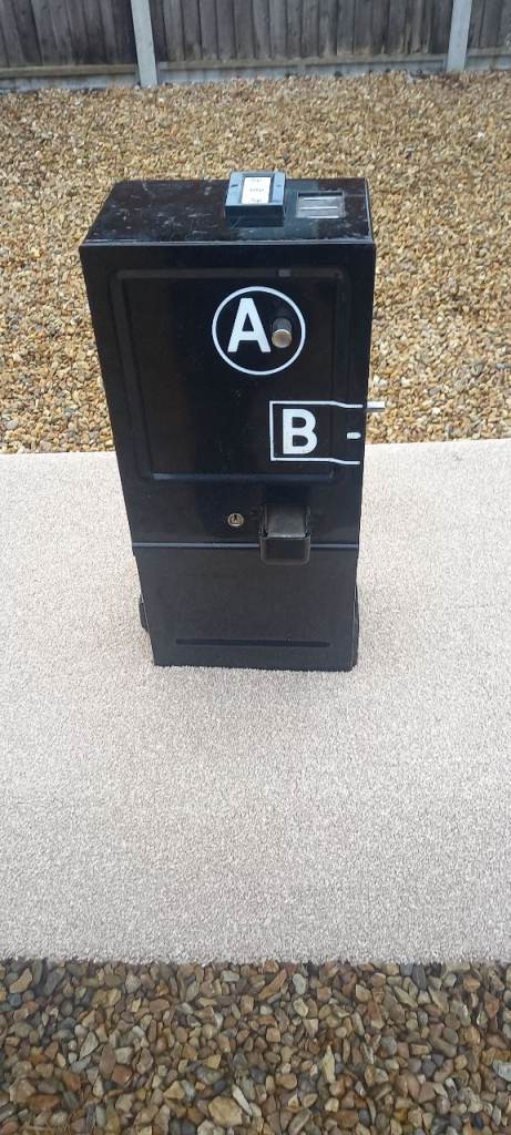Rare A B coin box for a telephone box 