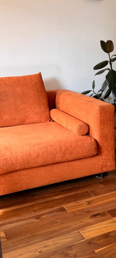 Camerich Clouds Modular Sofa Burnt Orange– 274cm x 114cm (2-Piece) Good Condition