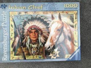Brand New Indian Chief 1000 piece jigsaw. Still sealed