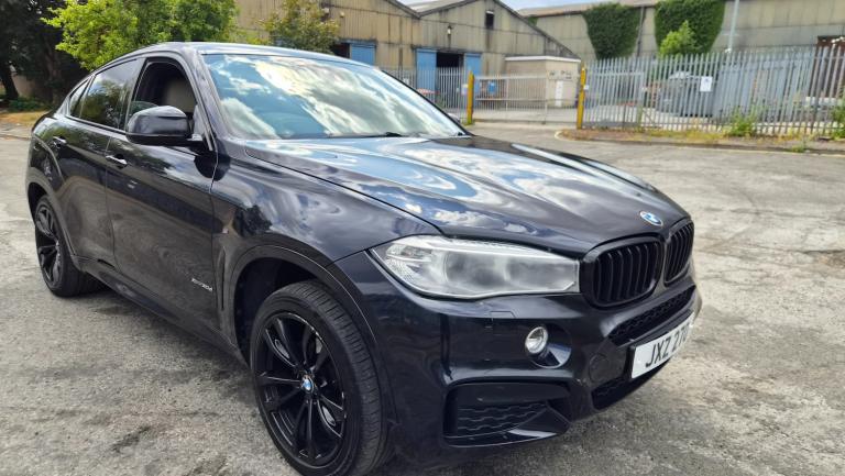 2017 BMW X6 xDrive30d M Sport 5dr Step Auto Blue Light Damaged Salvage