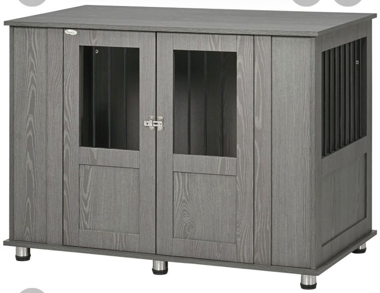 Xl large grey Pawhut dog crate cage brand new 