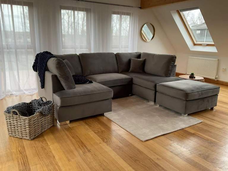 New Carnaby Cinema U Shape Corner Sofa Bed | Free Delivery