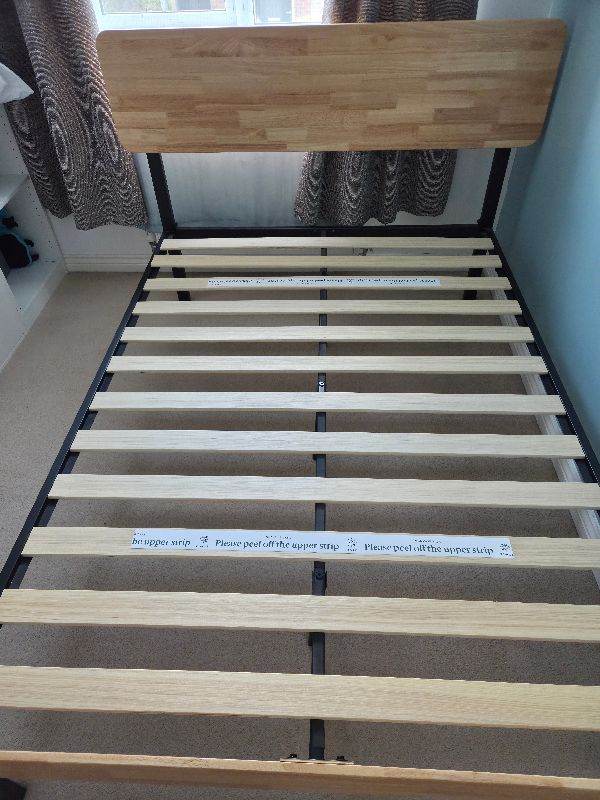 Double bed with mattress