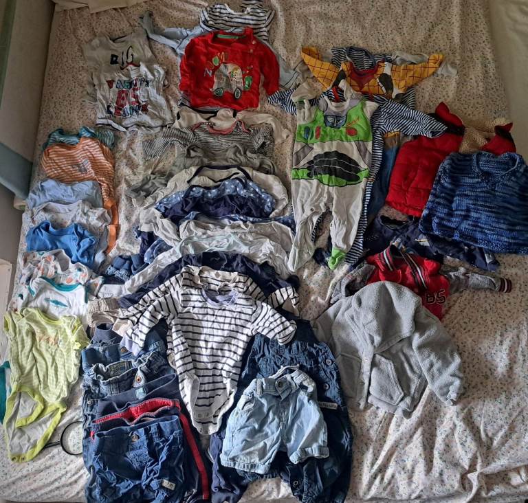 Large Bundle of Baby Boy Clothes - age 6-9 months