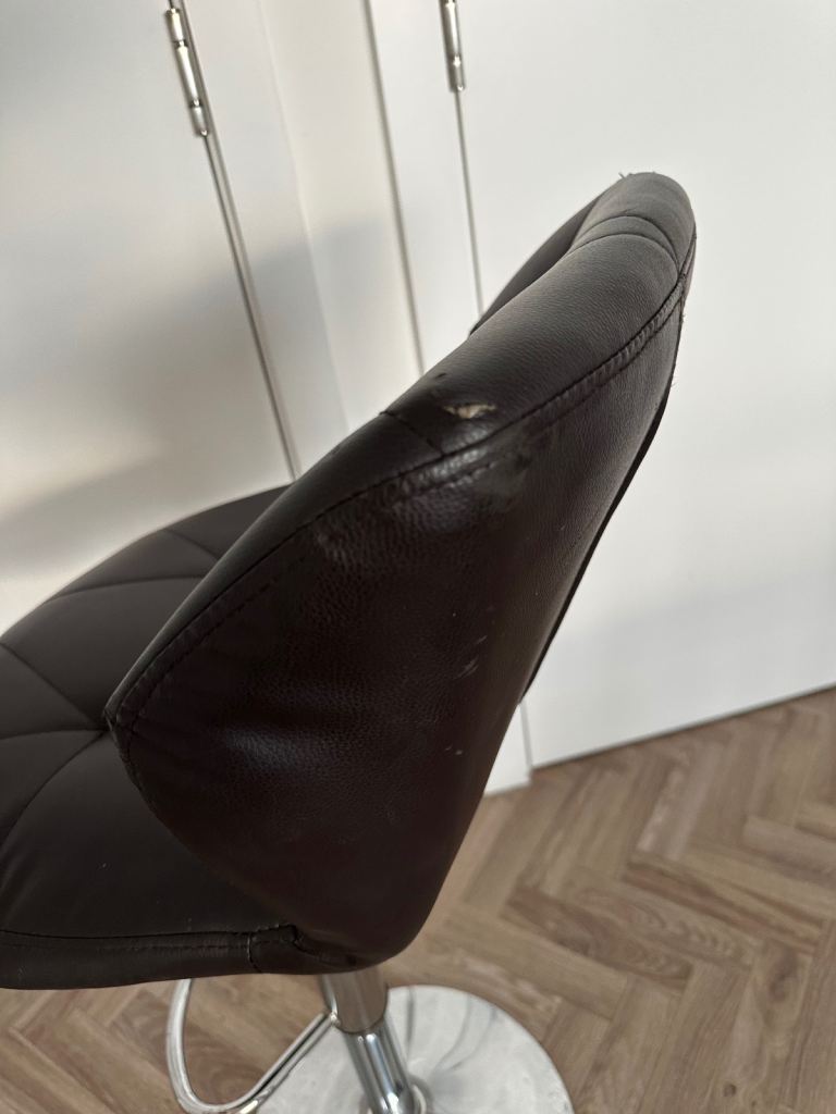 Bar stool dark brown color 